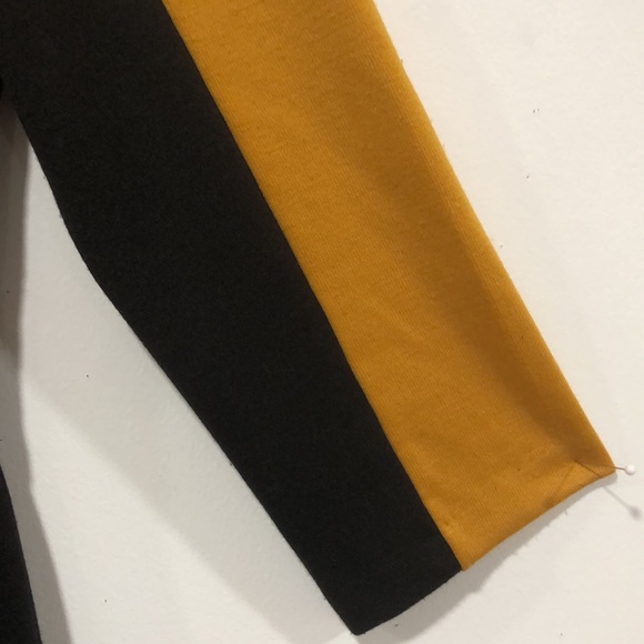 Black, Gold, Grey color block dress London Times 6 - Picture 4 of 7